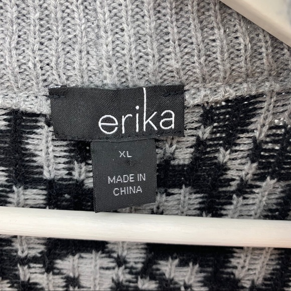 Erika Gray Leopard Cheetah Print Shawl Collar Cardigan Sweater Women’s Size XL - Picture 4 of 4